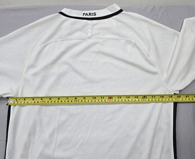 Nike PSG Paris Saint-Germain White Soccer Jersey Men's L Dri-FIT
