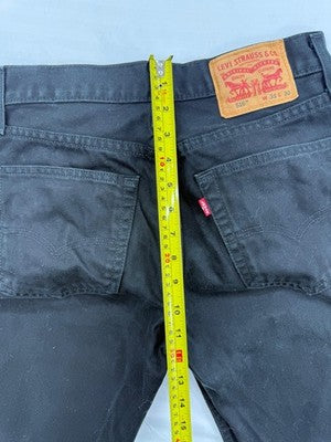 Levi's 516 Slim Straight Black Jeans W31 L30 Men's