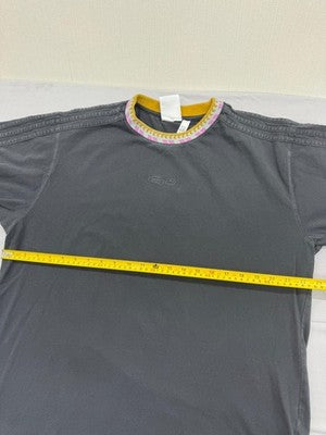 Adidas Men's XL Black Striped Short Sleeve Crew Neck T-Shirt