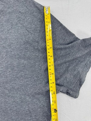 Nike Men's XL Athletic Fit Grey Cotton Short Sleeve Crewneck Tee