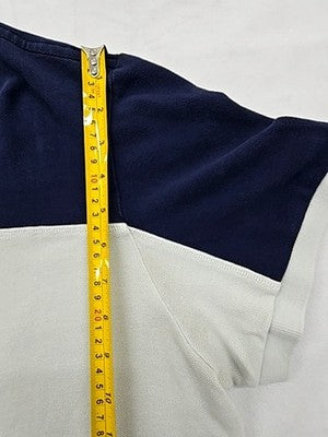 Lacoste Men's 3XL Navy White Green Colorblock Polo Cotton France (Stained)