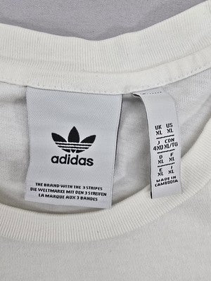 Adidas Originals Men's XL White 3-Stripes Cotton T-Shirt