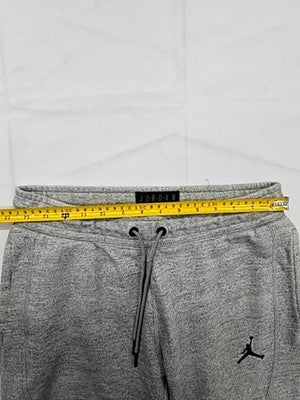 Jordan Men's Grey Fleece Sweatpants M Drawstring Solid