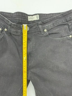 Diesel Men's Black Straight Jeans W32 Button 5-Pocket Logo Patch