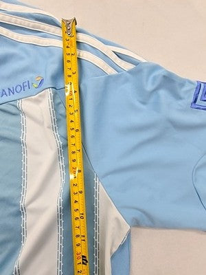 Adidas Argentina Striped Jersey XL Light Blue White ClimaCool Men