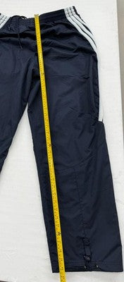 Adidas Men's Navy XL Track Pants Three Stripes Tapered Regular Fit