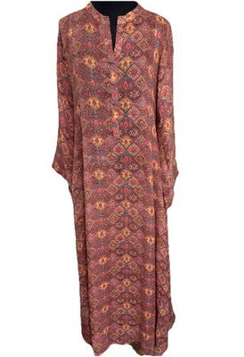 Beautiful Printed Long Maxi Dress Size Large