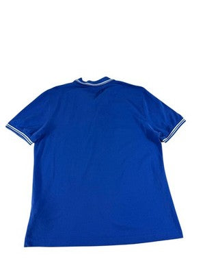Kappa Polo Shirt Blue Cotton Large Vintage Short Sleeve
