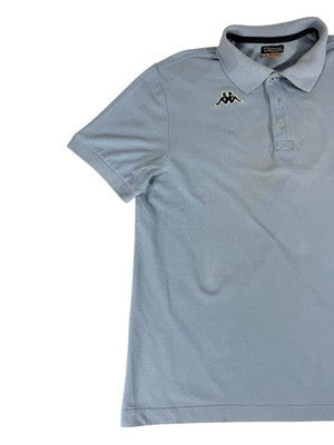 Kappa Men's Light Blue Polo Shirt Large Short Sleeve Cotton
