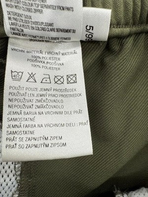 Adidas Men's Green Track Pants M Elastic Waist Drawstring Side Zips