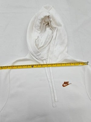 Nike Pullover Fleece Hoodie White Size S Unisex Adult