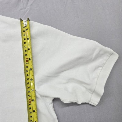 Kappa Men's White Cotton Polo Shirt Large Regular Fit Short Sleeve
