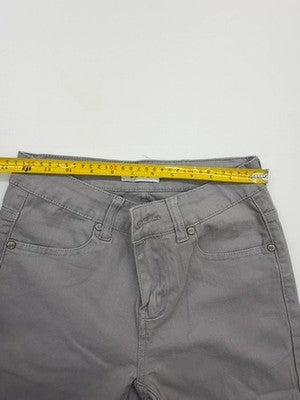 Elle Women Gray Chinos size XS product image 8