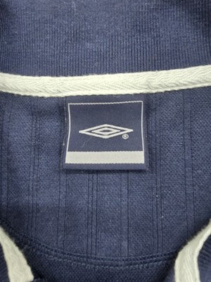 Umbro Men's Navy Short Sleeve Polo Shirt M 38/40 Cotton Blend