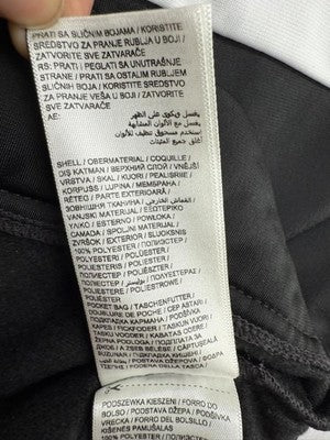 Puma Forever Better Black Track Jacket M Zip-Up White Stripe Polyester