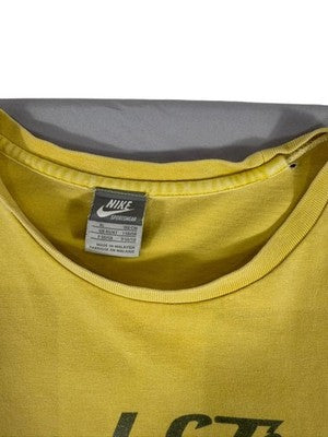 Nike Men's Large Yellow Track & Field Cotton T-Shirt XL