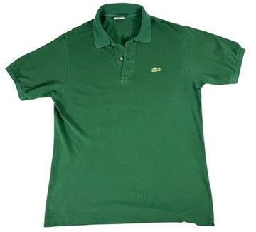 Lacoste Men's Green Polo Shirt Classic Fit Short Sleeve Cotton Size 4