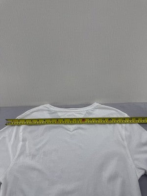 Tommy Hilfiger White Cotton Short Sleeve Crew Neck T-Shirt L