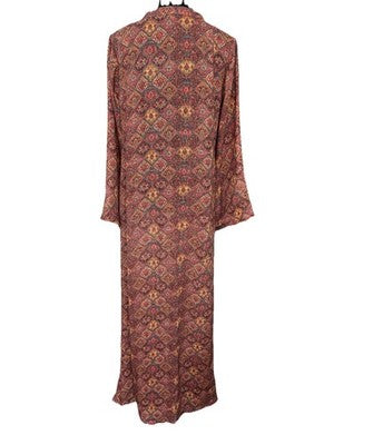 Beautiful Printed Long Maxi Dress Size Large