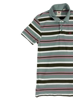 Levi's Men's XS Multi-Color Striped Cotton Polo Shirt