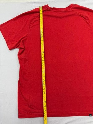 Puma Red Cotton T-Shirt XL Men's Short Sleeve Crew Neck