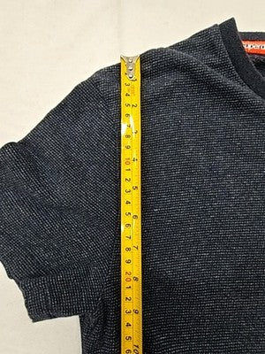 Superdry Men's Small Midnight Marl Short Sleeve Crew Neck Cotton T-Shirt