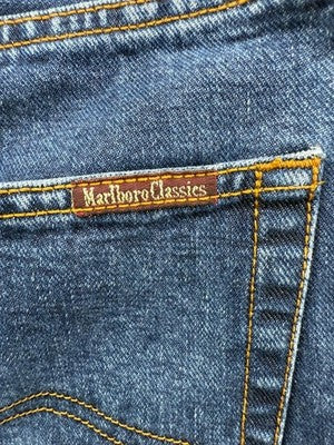 Marlboro Classics Men's Blue Straight Jeans 36x36 Regular Fit