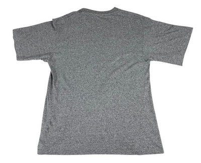 Champion Men's Heather Gray L Short Sleeve Crew T-Shirt Embroidered Logo