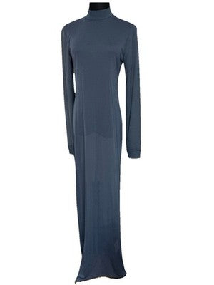 Zara Grey Turtleneck See-Through Long Dress Size Large