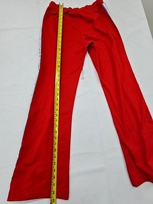 Champion Red Women's XS Flare Track Pants Side Stripe Drawstring