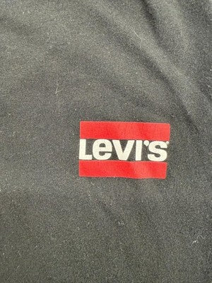 Levi's Men's Black Cotton Logo T-Shirt M Short Sleeve Crew Neck