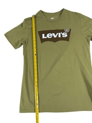 Levi's Men's S Green Logo Graphic Cotton Tee Crewneck