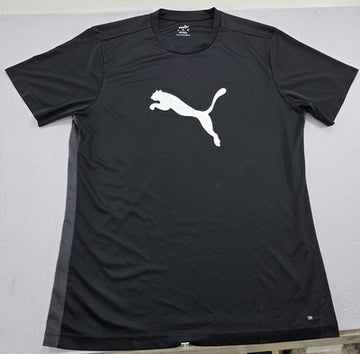 Puma Essentials Men's XXL Black Short Sleeve Tee Cat Logo