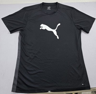 Puma Essentials Men's XXL Black Short Sleeve Tee Cat Logo