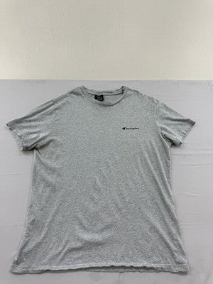Champion Men's Gray Large Short Sleeve Crewneck Logo T-Shirt L