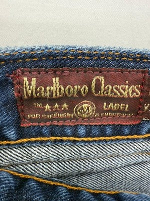 Marlboro Classics Men's Blue Straight Jeans 36x36 Regular Fit