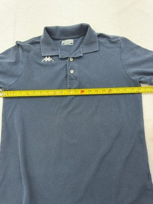 Kappa Men's Navy Blue Polo Shirt Medium Short Sleeve Cotton