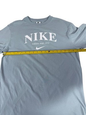 Nike Women's S Gray Athletic T-Shirt Swoosh Graphic Print