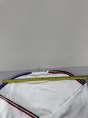Adidas 3 Stripes White Fleece Crewneck Sweatshirt M Regular