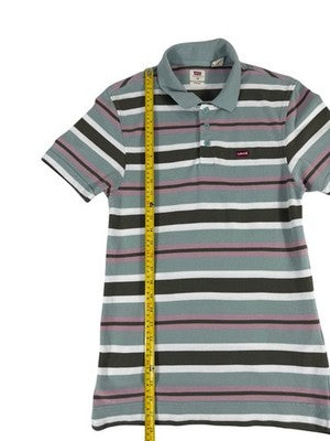 Levi's Men's XS Multi-Color Striped Cotton Polo Shirt