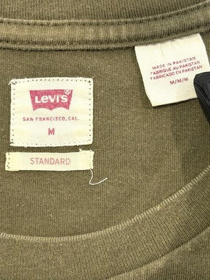 Levi'S Men's Short Sleeve Original Housemark Tee T-Shirt Crew Neck Olive Size M
