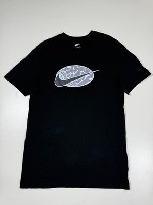 Nike Men's Black Graphic Print Short Sleeve Crew Neck T-Shirt Size S