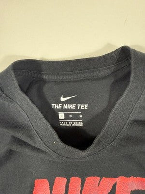 Nike Men's Black The Nike Tee T-Shirt M Short Sleeve Crew Neck Logo