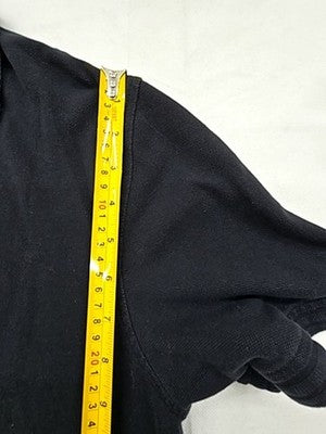 Levi's Men's Black Short Sleeve Polo Shirt L Cotton Logo