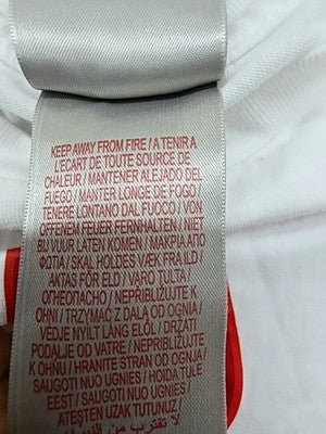 Nike Men's S White Rugby T-Shirt Rooster Patch Short Sleeve