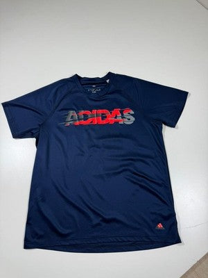 Adidas Men's Climalite Navy Blue Crew Neck Short Sleeve T-Shirt XL