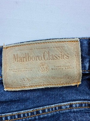Marlboro Classics Men's Blue Straight Jeans 36x36 Regular Fit
