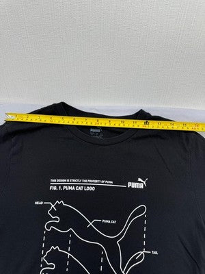 Puma Men's Black Graphic Short Sleeve T-Shirt S 58651-01
