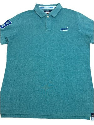 Superdry Pique Polo Men's Premium In Spearmint Grift Size XL