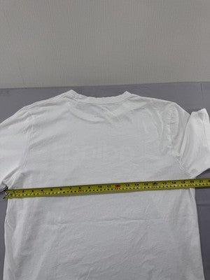 Adidas Men's White L Short Sleeve Cotton Crewneck T-Shirt